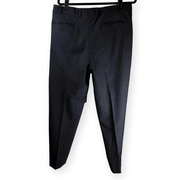Zanella Mens Gray Dress Flat Front Pant 36 - Picture 3 of 9